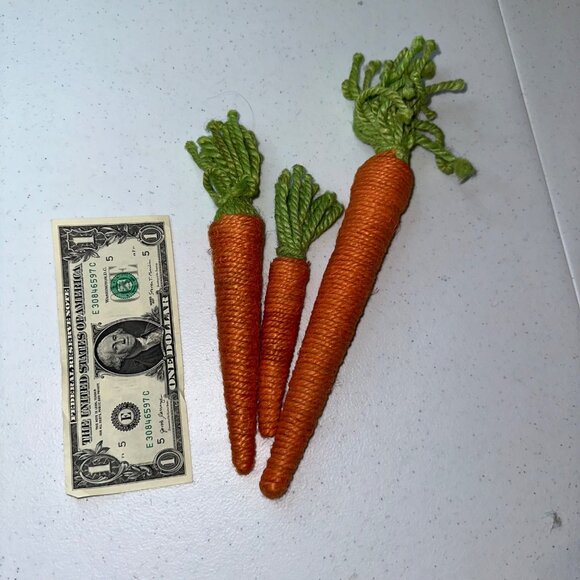 Carrot decoration set of 3 and Carrot Patch Easter decoration Carrot tiered tray - Picture 15 of 15